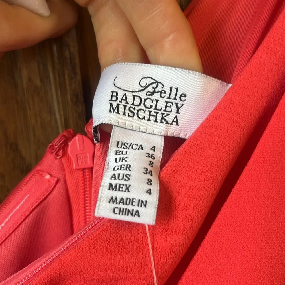 Belle Badgley Mischka Raya One Shoulder Draped Side Slit Maxi Dress - Picture 11 of 16